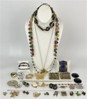 Selection of Costume Jewelry Including Vintage
