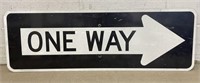 Metal One Way Road Sign