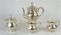 Forbes Quadruple Silver Plate Tea Serving Set