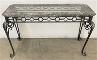 Marble Mosaic Top Console Table