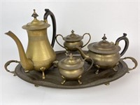 Brass Coffee & Tea Set
