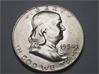 1954 D Franklin Half Dollar Uncirculated