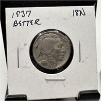 1937 BETTER BUFFALO NICKEL