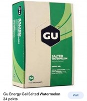 MSRP $31 GU 24 packet salted watermelon energy gel