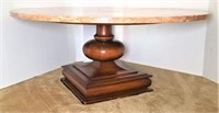 Weiman Heirloom Pedestal Table with Marble Top
