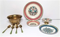 Austrian Enamel Hand Painted Bowls