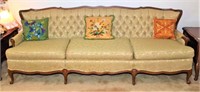 Stanley Gold & Ivory Upholstered Sofa