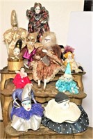 Selection of Jester/Clown Dolls