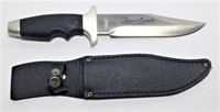 Zachary Crockett Hunting Knife with Leather