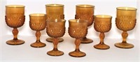 Amber Glass Stemware