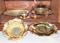 Gold Tone Serving Items