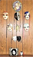 Selection of Ceramic Drama Theatre Masks