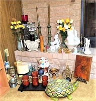 Large Collection of Candles, Vases & Pitchers