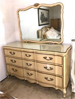 French Provincial Dresser with Mirror