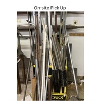 Large Bundle of Metal Rods welding rods, gate post
