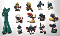 Vintage 1981 Smurf Toys Made in Hong Kong