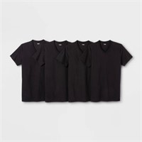 Men's 4pk V-Neck T-Shirt - Goodfellow & Co
