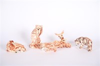 Swirled Alaska Clay Pottery Animal Figures