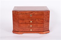 Vintage Burled Wood Jewelry Box