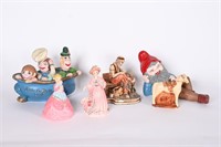 Vintage Signed Pottery, Garden Gnome, Figurines