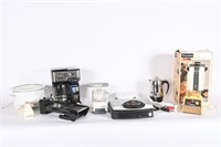 Coffee Maker, Crock Pot, T-Fal Grill, Processor
