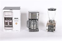 Crux Coffee Maker & Oster Blender