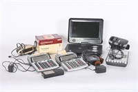 Electronics- Portable DVD Player, Adding Machines