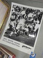 Gale Sayers Autographed print