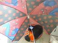 Spiderman umbrella and Bengals football