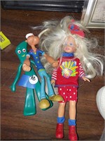 Gumby, Popeye & girl doll