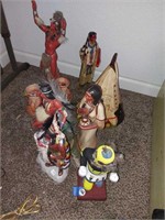 Native American figurines lot