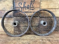 Pair Original Qantas Avro 1920's Wheels