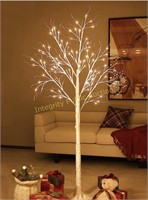 Lighted 96-LED Birch Tree 6'
