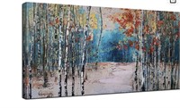 Ardemy Canvas Wall Art White Birch Tree