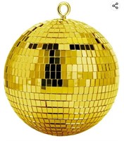 MSRP $20 Gold 12 inch Disco Ball