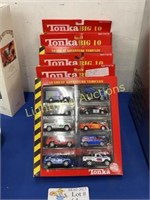 FOUR NEW TONKA BIG 10 MODEL CAR PACKS IN PACKAGING