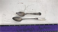 (2) STERLING SILVER SPOONS