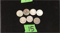 COLLECTION OF 7 INDIAN HEAD NICKLES