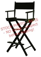 Casual Home 30" black directors chair