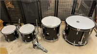 4 Piece Silver Stone Pro Drum Set Only What's In P
