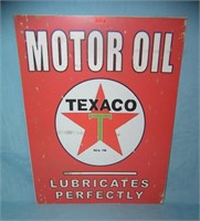 Texaco Motor Oil retro style advertising sign