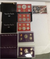 1979, 80,82,89,91, PROOF SETS, 2000 QUARTER SET