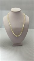 Genuine Pearl Necklace With Sterling Silver Clasp