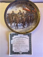 Collector Plate JOHN HUNT MORGAN with Certificate