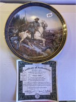 Collector Plate TURNER ASHBY with Certificate of A