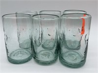 6PC BLOWN GLASS TUMBLERS / GLASSES