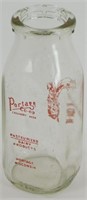 * Vintage Portage Co-Op Creamery 1/2 Pint Bottle