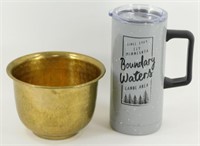 Solid Brass Planter & Metal Boundary Waters