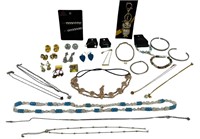 Costume Jewelry & Sterling Bracelet