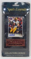 Sealed Vintage Sports Legends Brett Favre Plaque
